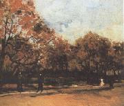 The Bois de Boulogne with People Walking (nn04)